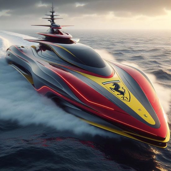 ferrari yacht new futuristic design photo